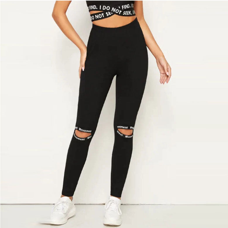 Stitching yoga sports leggings - Legsgofashions