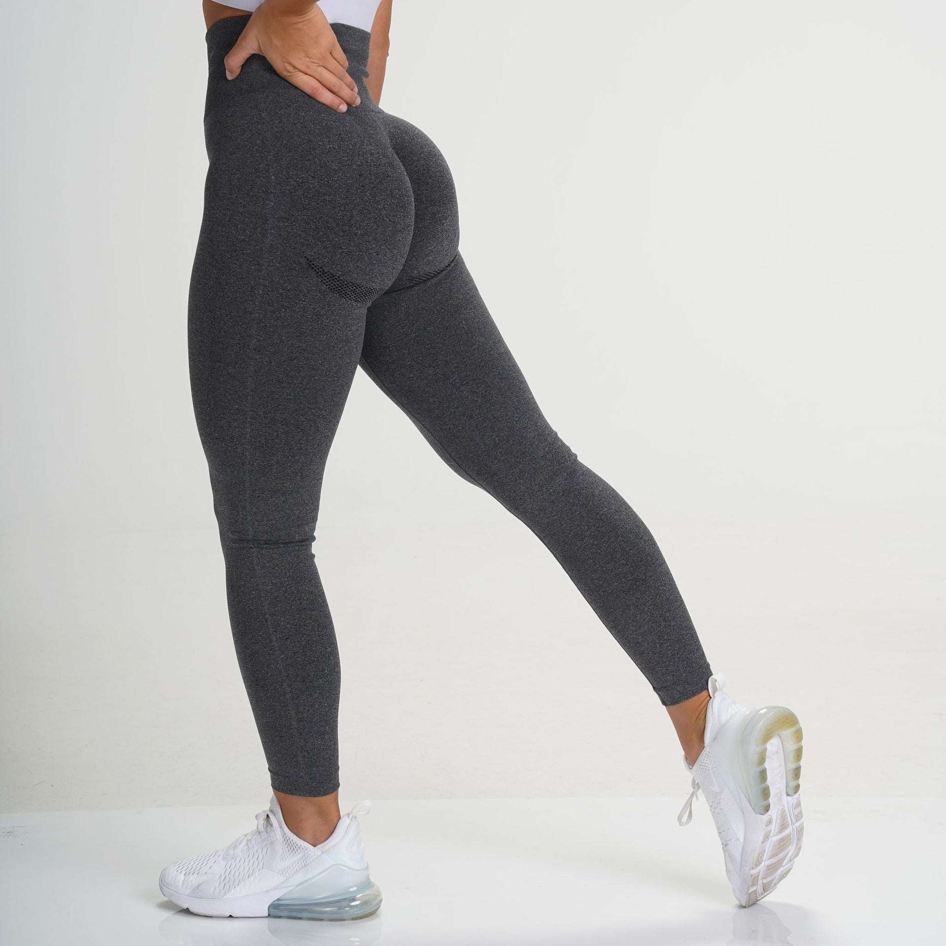 Knitted Buttocks Moisture Wicking Yoga Pants