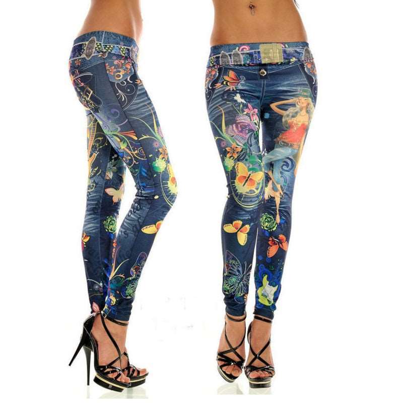 Imitation Denim Printed Leggings faux denim leggings denim print leggings leggings that look like jeans with pockets stretchy leggings that look like jeans leggings that look like jeans amazon leggings that look like jeans walmart high waisted leggings that look like jeans plus size leggings that look like jeans