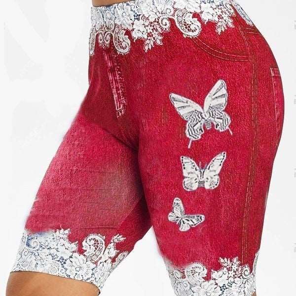 Butterfly Print Leggings | Women's Butterfly Leggings | Legsgofashions