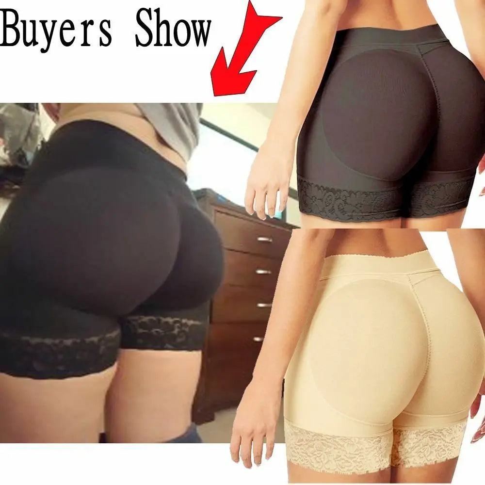 Butt Lifter Push Up Booty Pad Enhancer Boy Shorts Lace Up Body Shapers