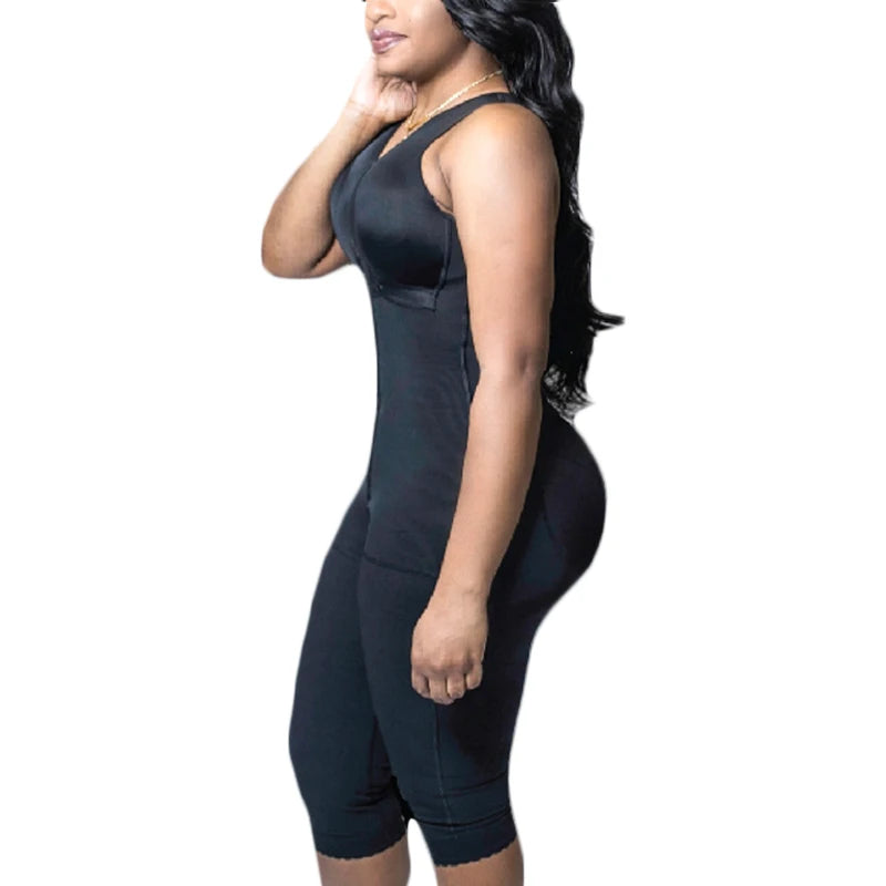 Fajas Colombians Open Bust Bodysuits Tummy Control  Adjustable Hook And Eye Front Closure High Compression Women‘s Shapewear