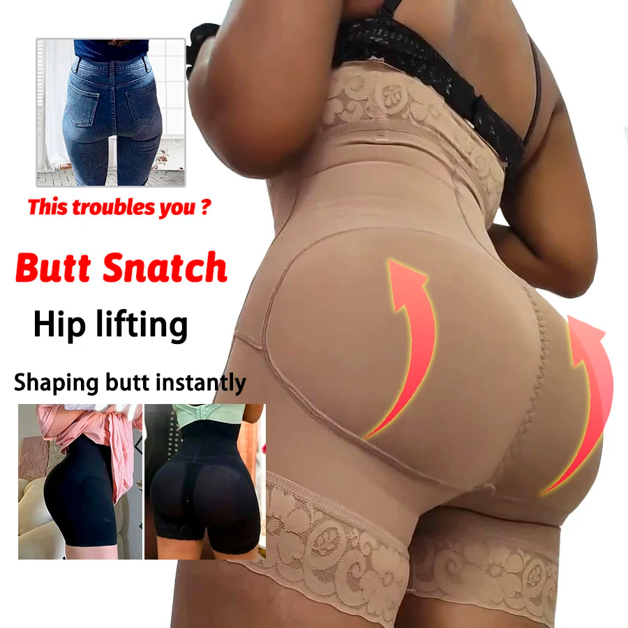 High Waist Body Shaper Panties Seamless Butt Lifter Compression Fajas Reducing Girdles Slimming Corset Shapewear Women Underwear