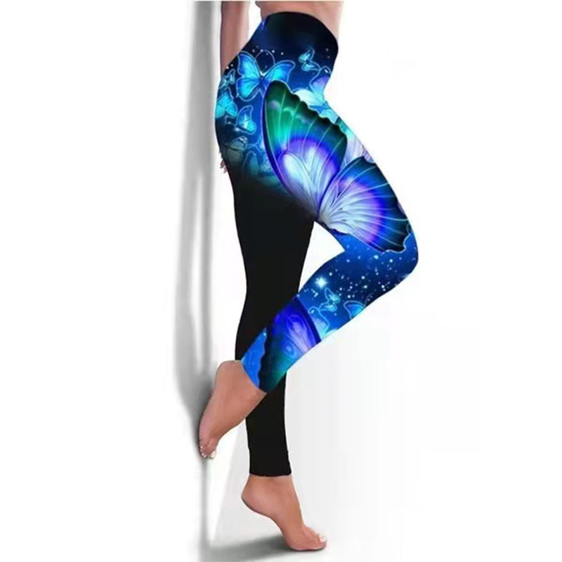 Women'S Breathable Skinny Printed Legging Yoga Pants