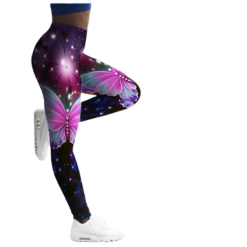 Women'S Breathable Skinny Printed Legging Yoga Pants