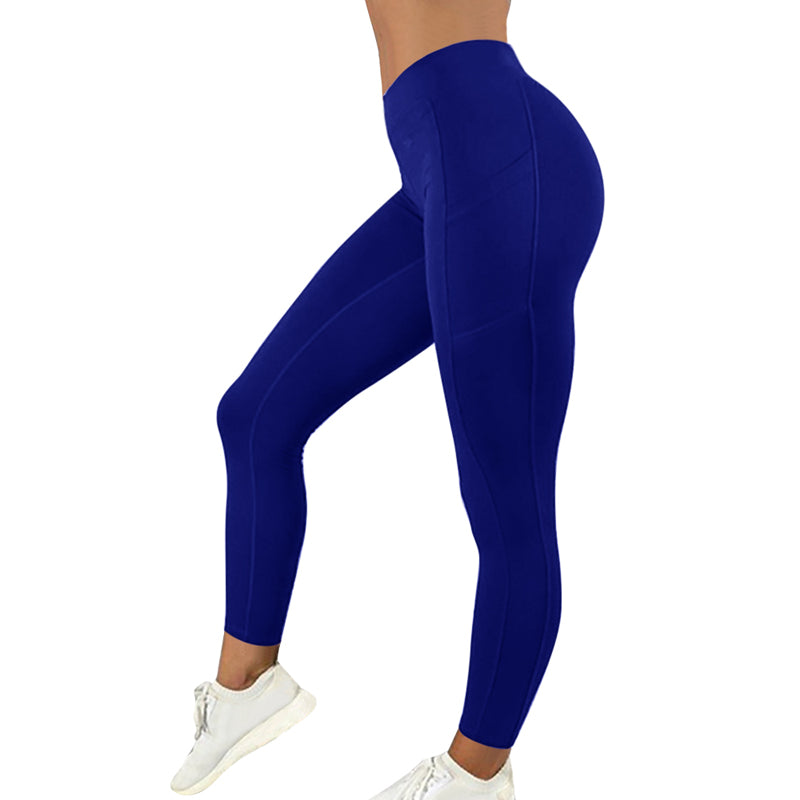 Women's solid color pants fitness leggings  gymshark leggings gym leggings with pockets gymshark leggings with pockets leggings pants