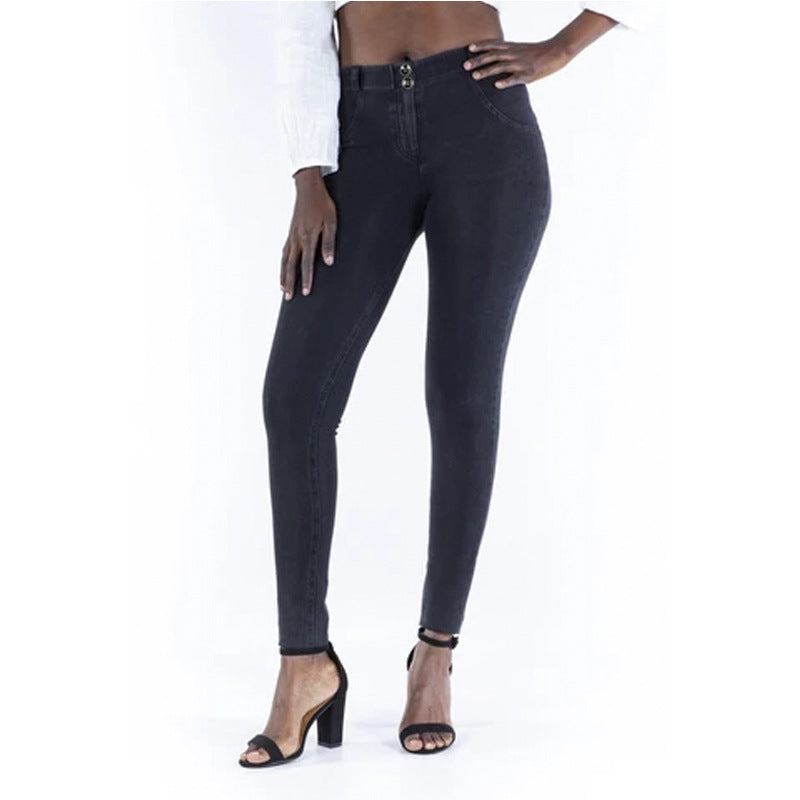 -Color Leggings And Denim Sweatpants Mid-waist sweatpants that look like jeans womens sweatpants that look like jeans sweatpants that look like jeans amazon jean sweatpants mens jean joggers jean joggers women jogger jeans men best denim joggers womens