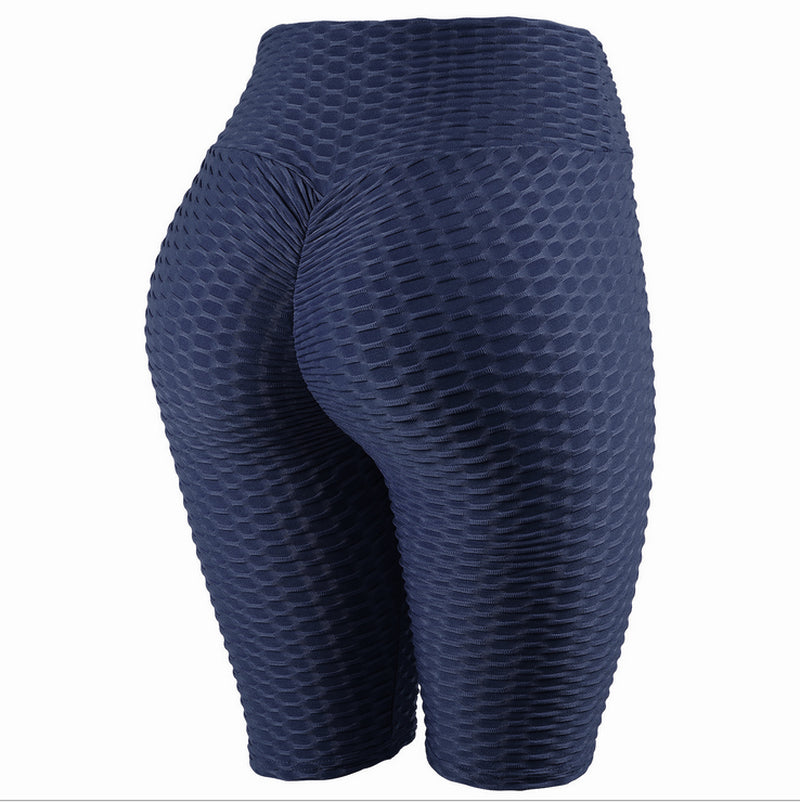 New Fashion Jacquard Leggings Yoga Fitness Sports Five Pants