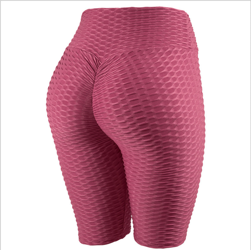 New Fashion Jacquard Leggings Yoga Fitness Sports Five Pants