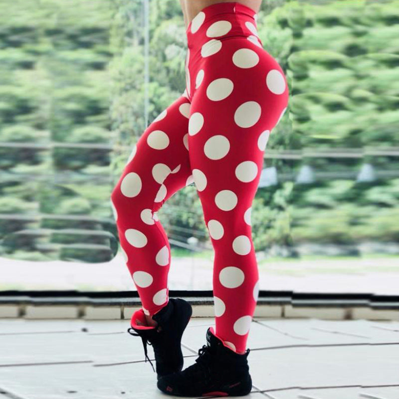 Red bottom white circle leggings red bottom white top flag red bottom white circle leggings