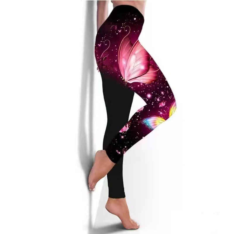 Women'S Breathable Skinny Printed Legging Yoga Pants