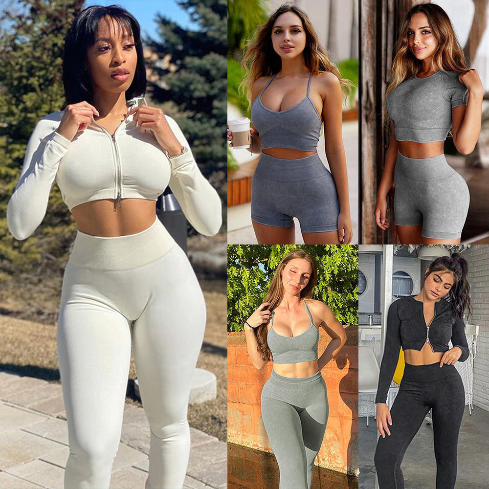 Shark Knit Seamless Fitness Yoga Long Sleeve Set shark knit seamless fitness yoga long sleeve set gymshark seamless long sleeve