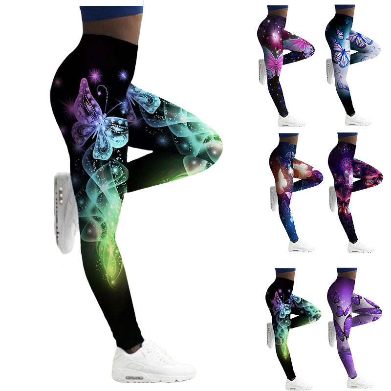 Women'S Breathable Skinny Printed Legging Yoga Pants