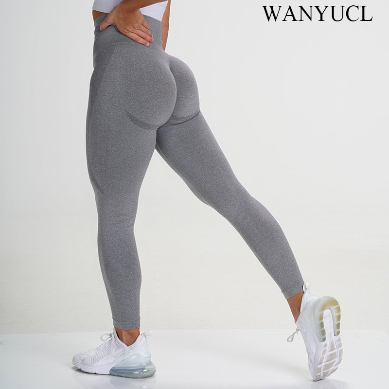 WANYUCL Seamless Leggings Sport Women Fitness Push Up Yoga Pants High Waist Squat - Legsgofashions