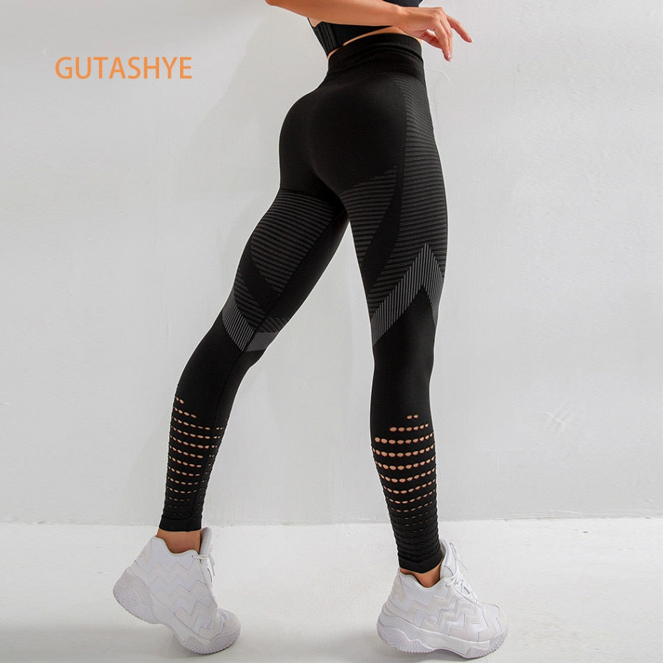 Yoga Pants Push Up Fitness Tight Workout Tummy Control Gym Athletic Sportswear - Legsgofashions