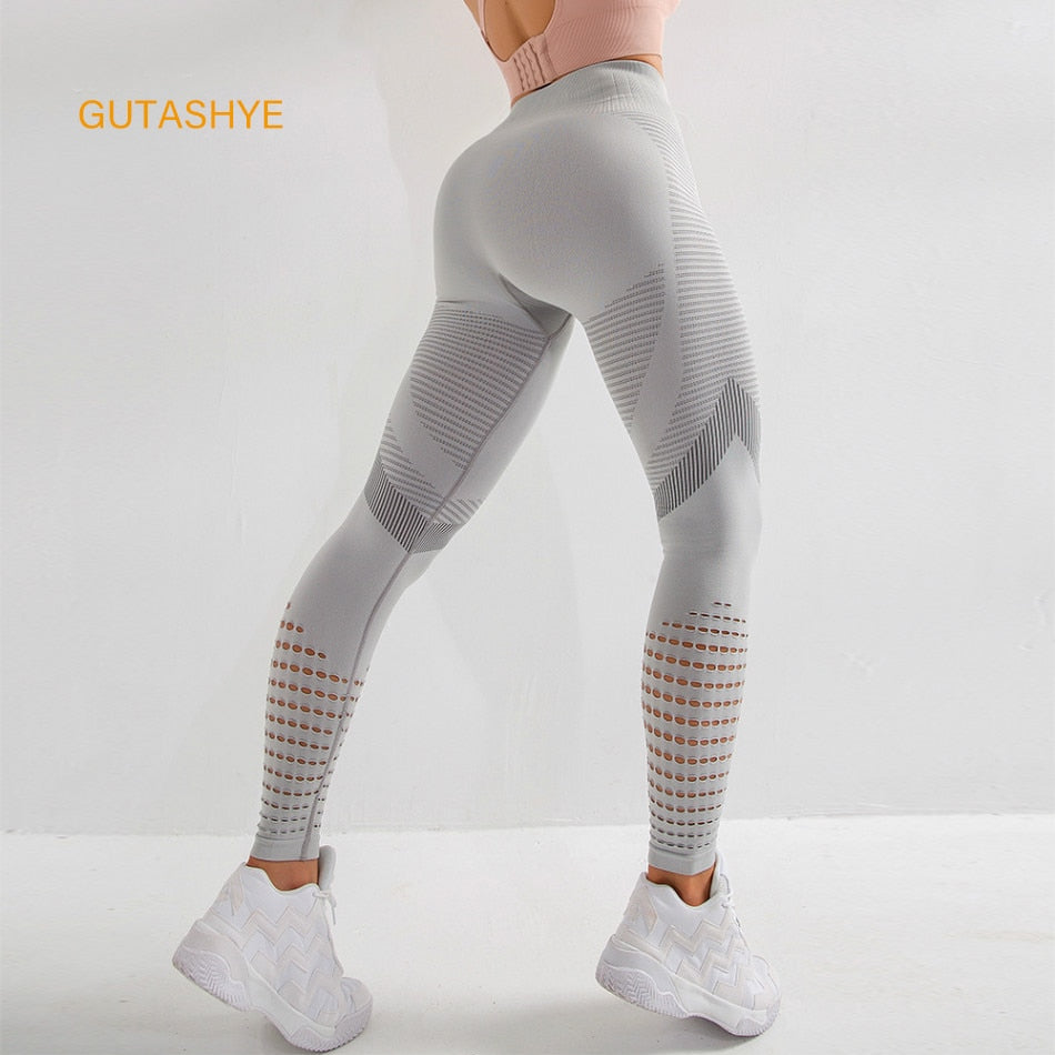 Yoga Pants Push Up Fitness Tight Workout Tummy Control Gym Athletic Sportswear - Legsgofashions