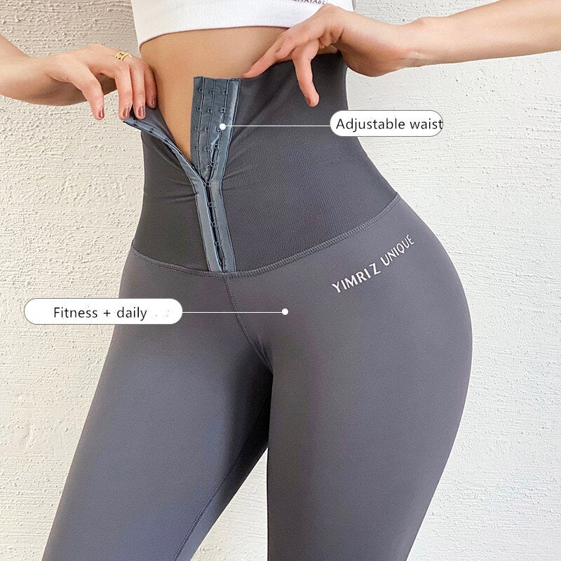 shrink abdomen High Waisted Yoga Pants Workout legging Sports Women Fitness Gym Leggings - Legsgofashions