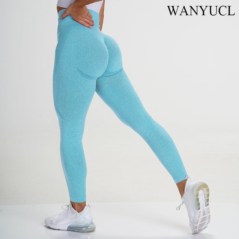 WANYUCL Seamless Leggings Sport Women Fitness Push Up Yoga Pants High Waist Squat - Legsgofashions