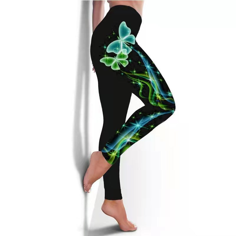 Women'S Breathable Skinny Printed Legging Yoga Pants