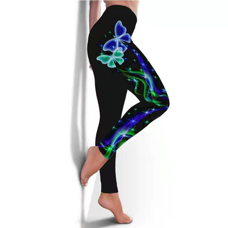 Women'S Breathable Skinny Printed Legging Yoga Pants