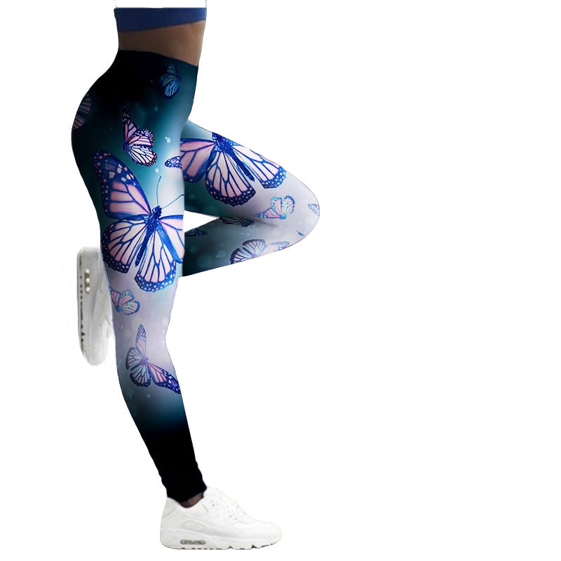 Women'S Breathable Skinny Printed Legging Yoga Pants